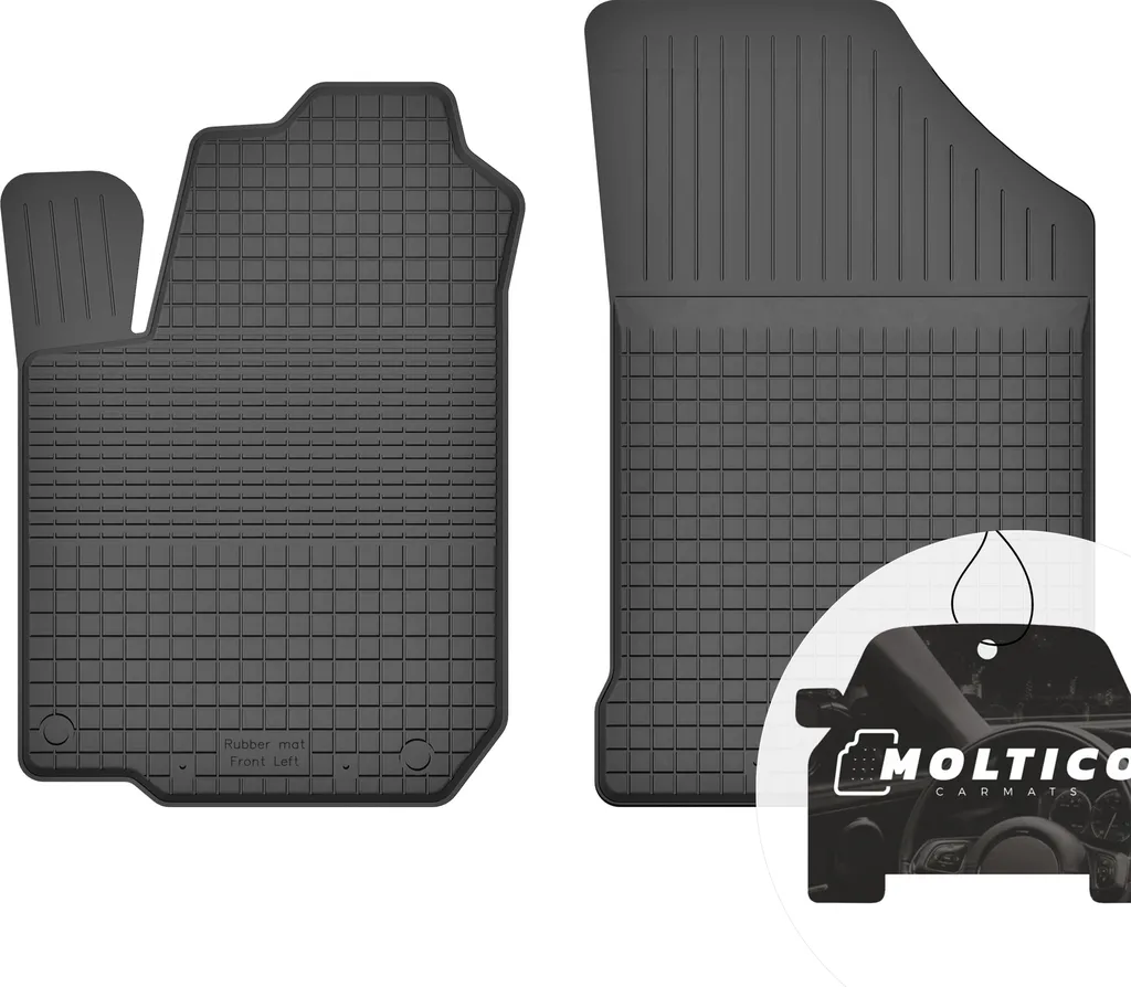 Set Tappetini Anteriori Gomma Alfa Romeo 155 (92-98) Bordo Alto Protettivo