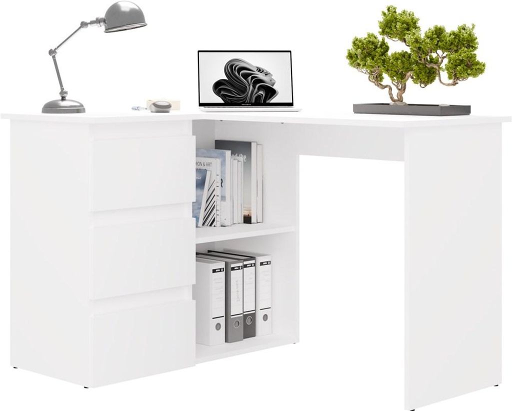 Schöner Schreibtisch, links weiß