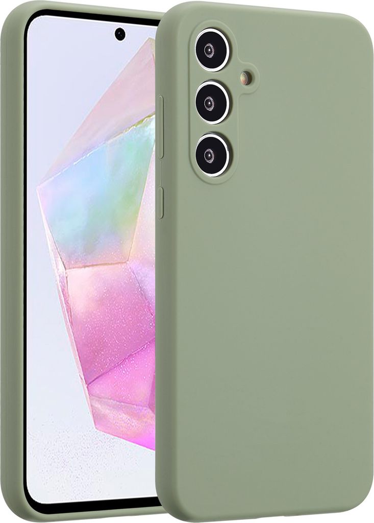 Accezz Liquid Silikoncase Samsung Galaxy A35 - Cooper Green