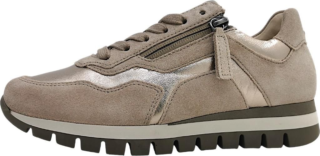 Gabor Damenschuhe sportlicher Schnürer Beige Freizeit, Schuhgröße:EUR 37.5 | UK 4.5