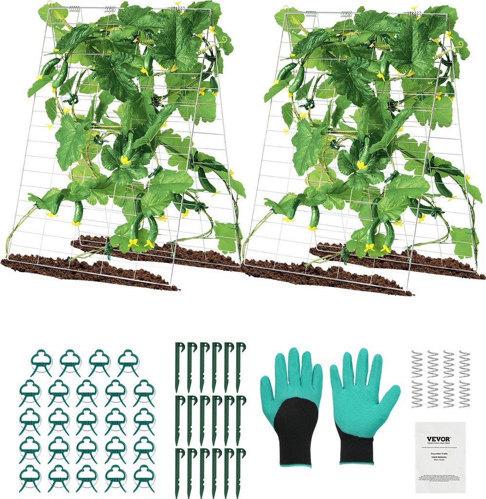 VEVOR traliccio 90x140cm, set di tralicci per cetrioli Immagine del prodotto 