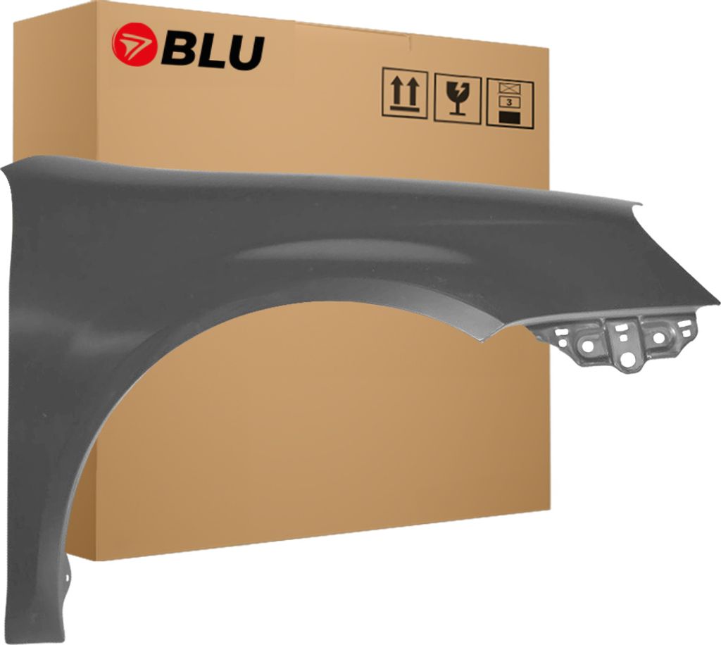 BLU Kotflügel Passend für VW Volkswagen Golf V 5 Kombi / Jetta LA7T Rechts Grau VereintGrau | 2003-2009 | Vorderseite Vorne | Lackiert | Einbauf...