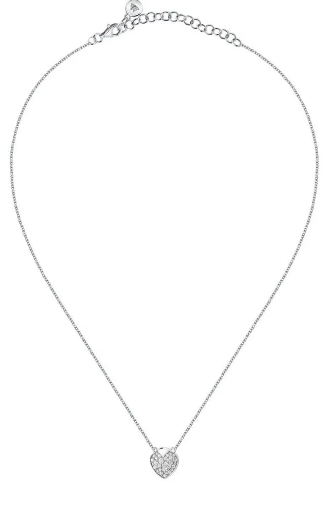 Collier cœur en acier et cristaux Istanti : l'idée cadeau femme idéale