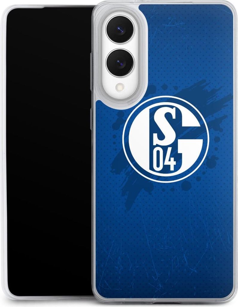 DeinDesign Slim Hülle für Samsung Galaxy S25 Edge Silikon Case Ultra Dünn Handyhülle Bundesliga FC Schalke 04 Offizielles Lizenzprodukt