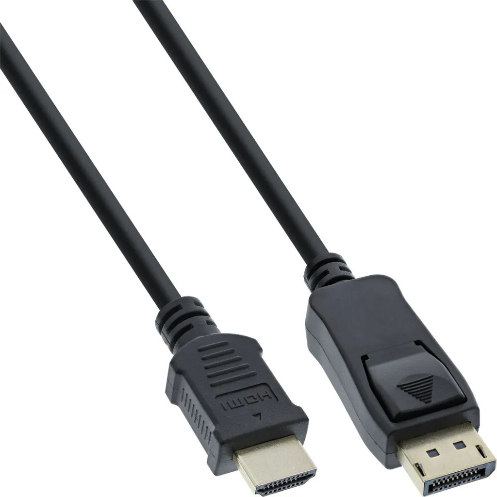 InLine® 17181 Cavo convertitore da DisplayPort a HDMI, nero, 1 m