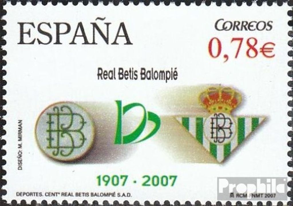 Briefmarken Spanien 2007 Mi 4234 (kompl.Ausg.) postfrisch Sportverein