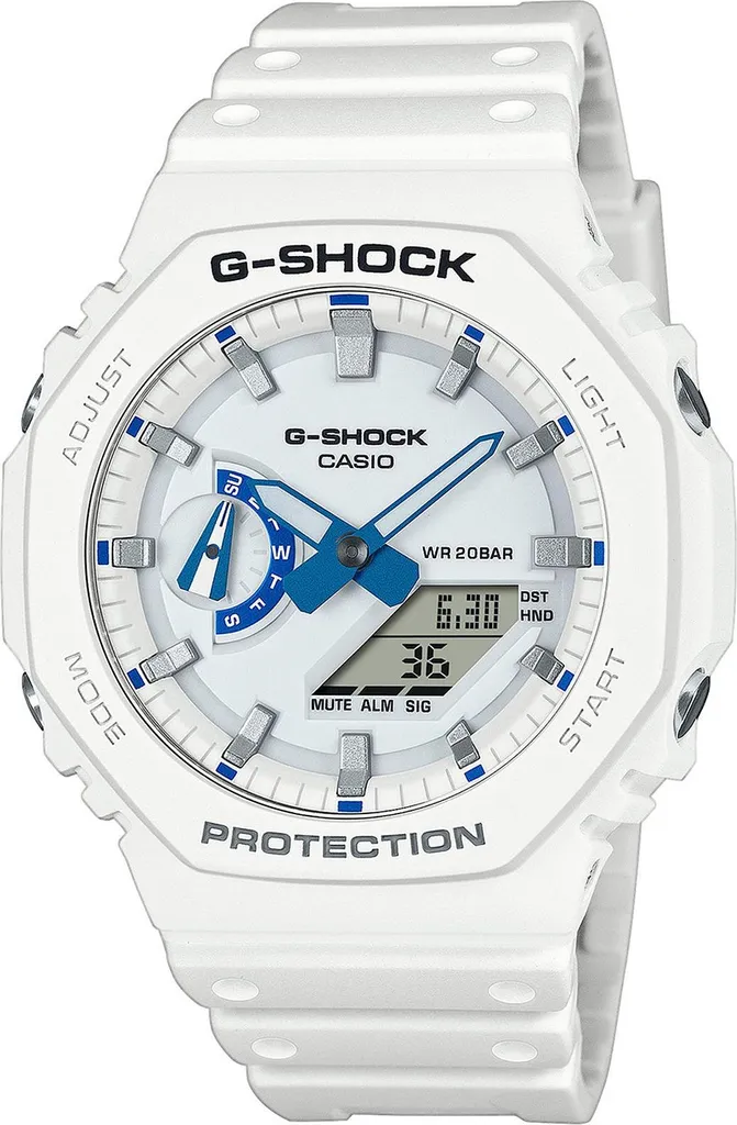 Montre G-SHOCK Incassable GA-2100HDS-7AER : Robuste et Design Blanc