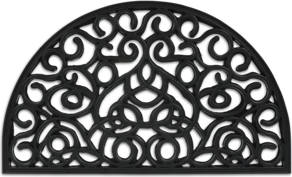 Zerbino in gomma Relaxdays, 45 x 75 cm, resistente alle Immagine del prodotto 