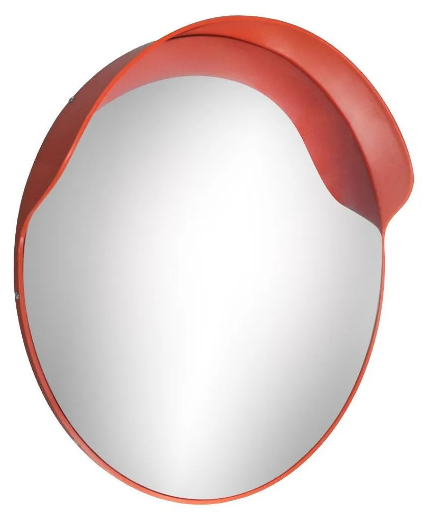 Miroir de signalisation extérieur Cardinal Ø 60 cm avec casquette fixe