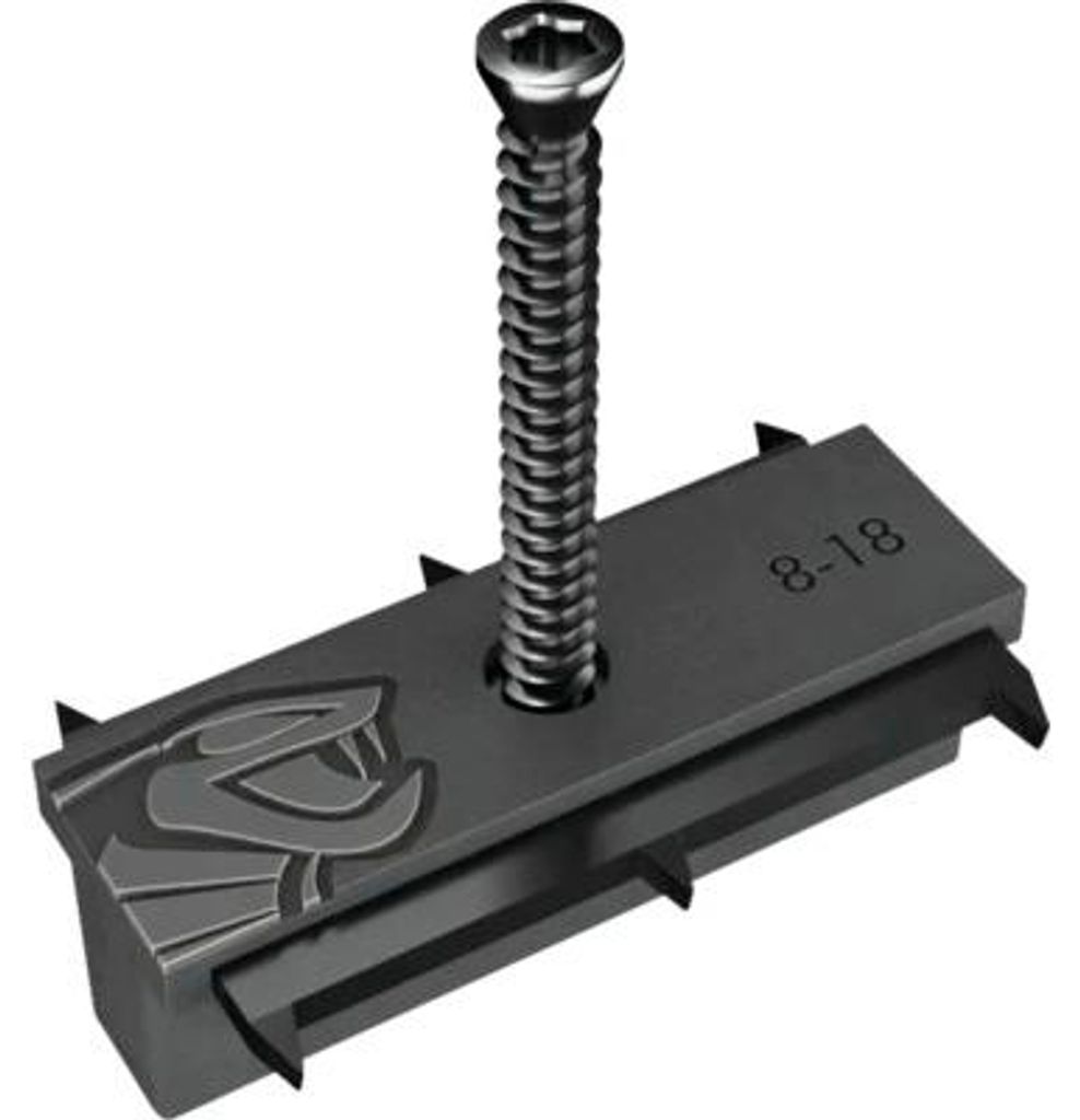 WPC Montageclipset 90 Clips + Schrauben Edelstahl A4 Produktbild 