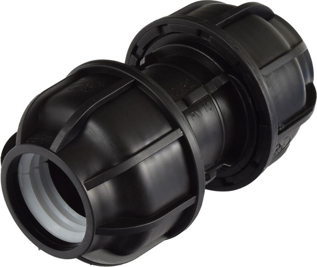 Agora-Tec®  PE Fitting Rohr Verbinder 32mm auf 32mm für Produktbild 