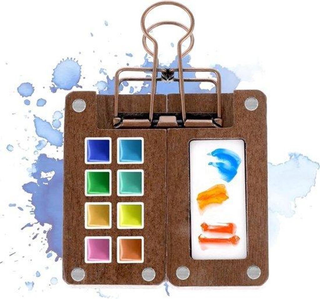 Portable aquarelpinselset - ideal voor kleinere aquarelleerders