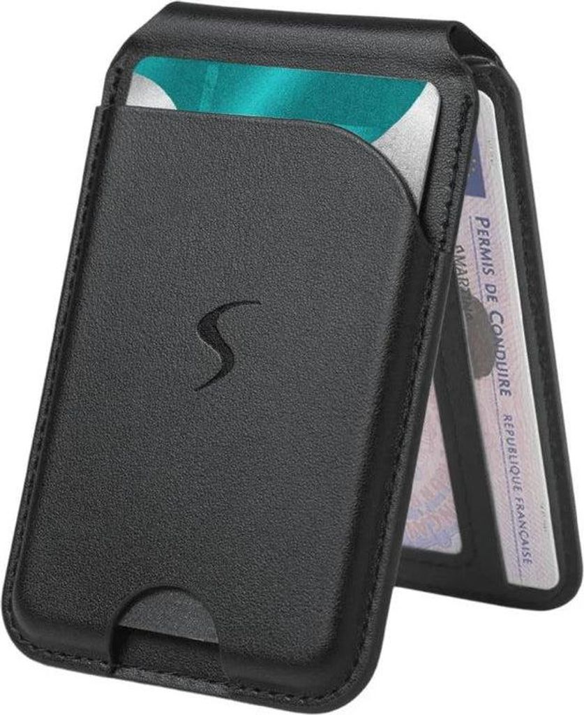 Scapade MagCard Magnetische Card Holder – Drei sichere Kartenfächer – Eingebaute Standfunktion – Starke magnetische Befestigung