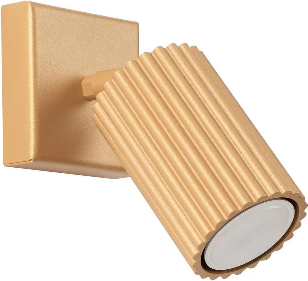 Lampada da parete KARBON oro 1xGU10 10W alluminio 8x16x8cm Immagine del prodotto 