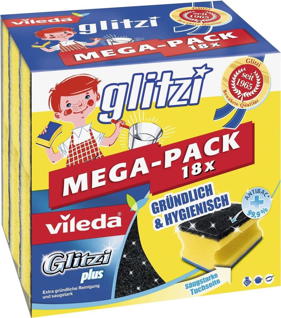 vileda 325953 ViledaGlitzi Topfr.MegaPck 18x Image du produit 