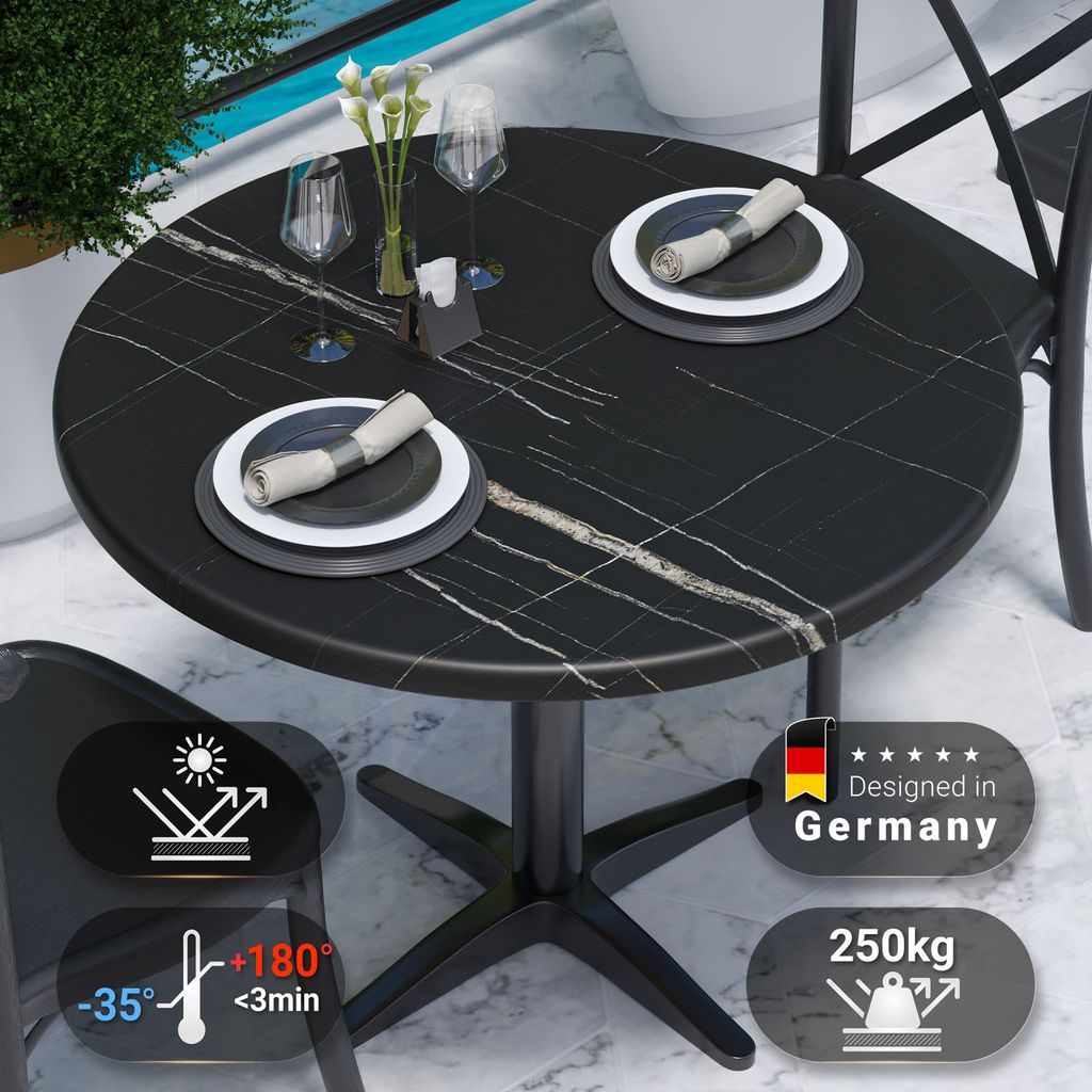 JAMAIKA | Bistro Außen Tischplatte | Ø 70 cm |  | Rund | Produktbild 