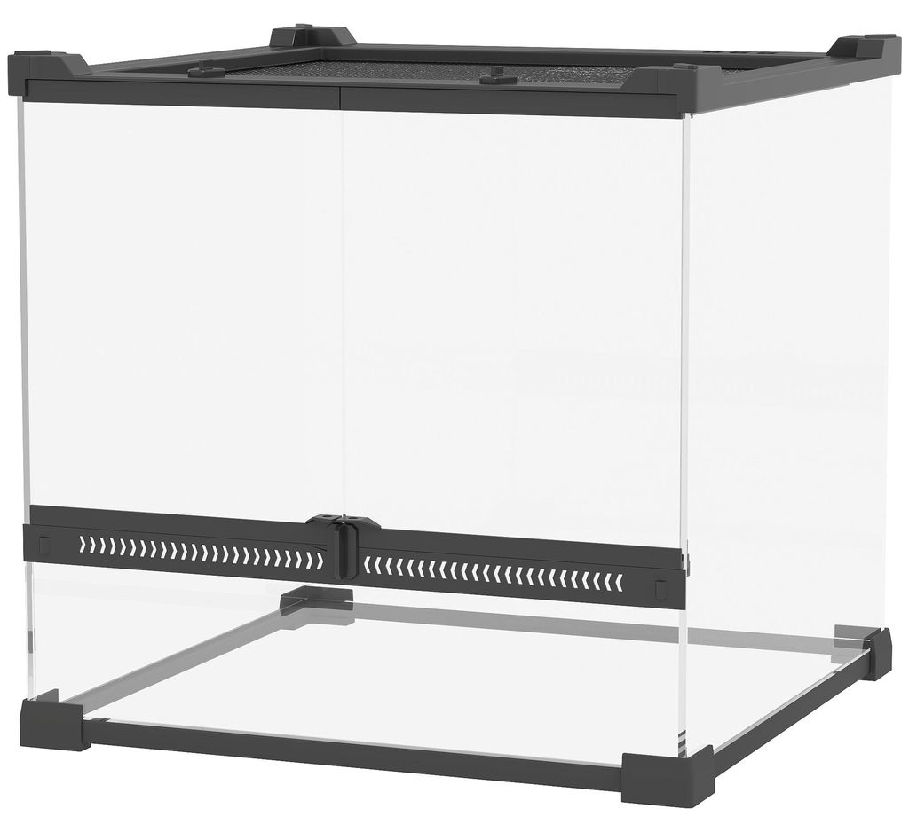 PawHut Terrarium voor reptielen, glazen terrarium 24 liter, Productafbeelding 
