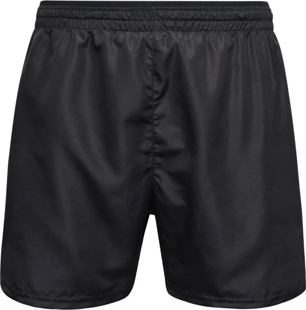Leichte Shorts aus recyceltem Polyester black/black-printed, Gr. L