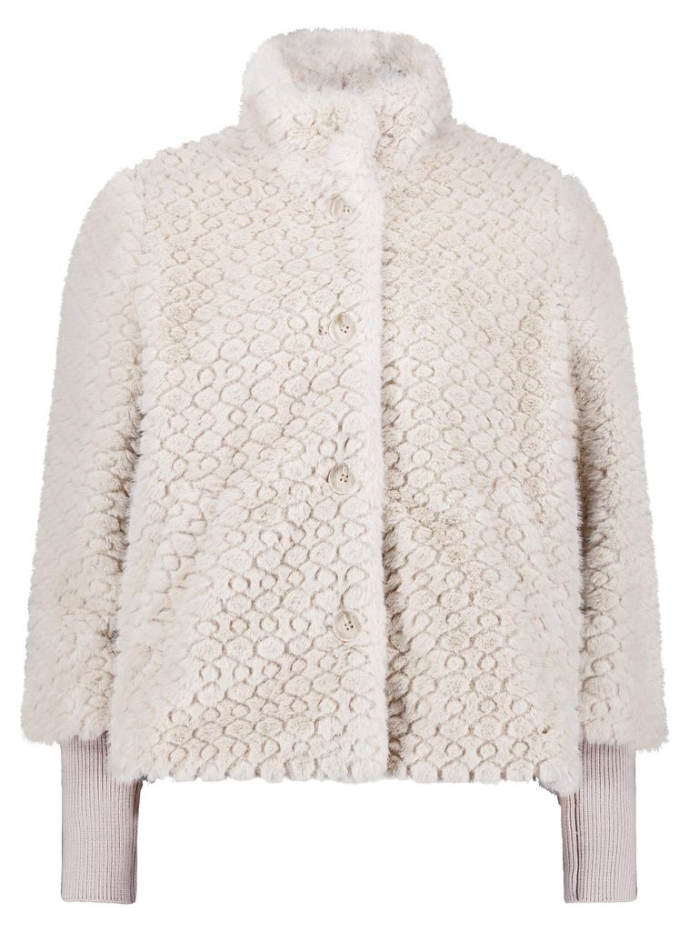 Betty Barclay Jacke PlUEsch Pastel Sand 38 Produktbild 