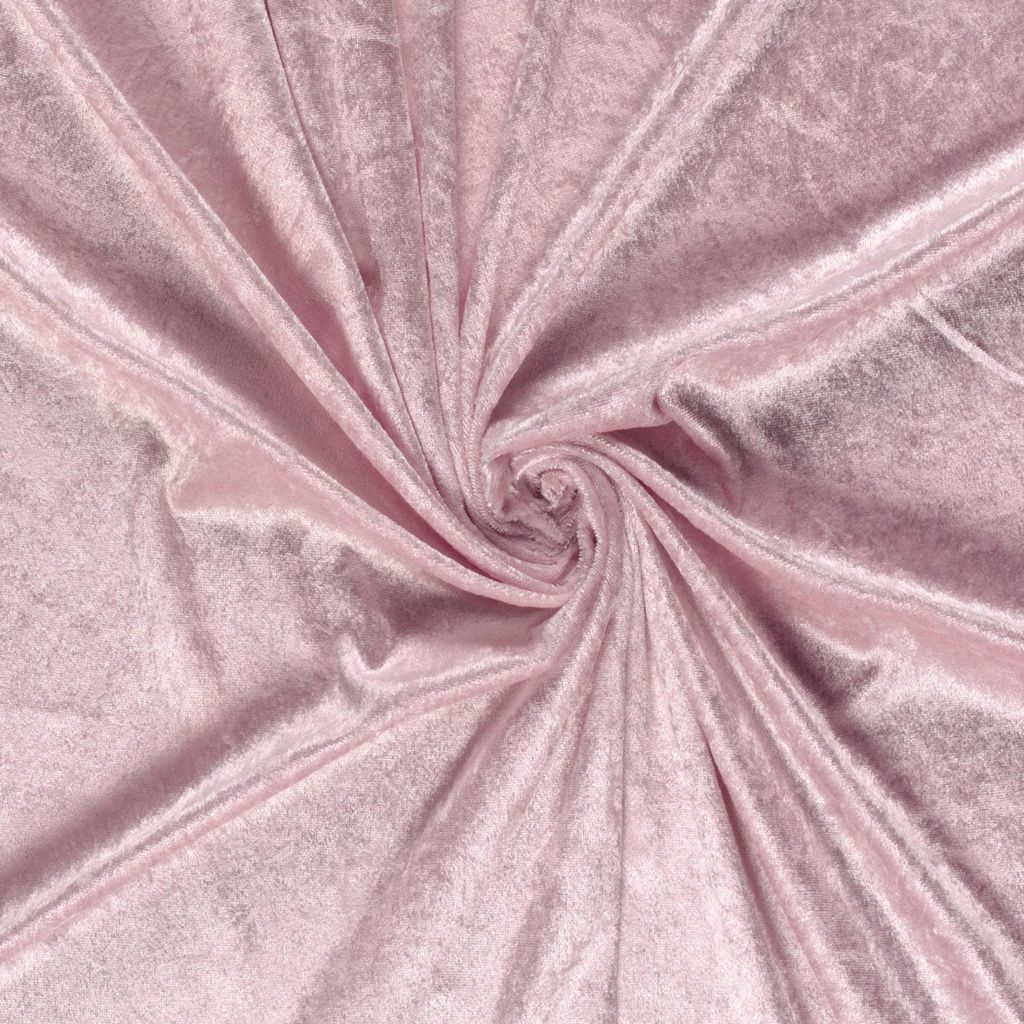 Samtstoff 0,5m Schritte - Meterware 147 cm breit – Velvet Stoff viele Farben | Dekostoff, Polsterstoff & Nähstoff 011 Helles Pink