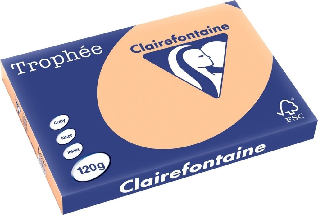 Kopierpapier Trophee A3 120g/qm VE=5x250 Blatt aprikose