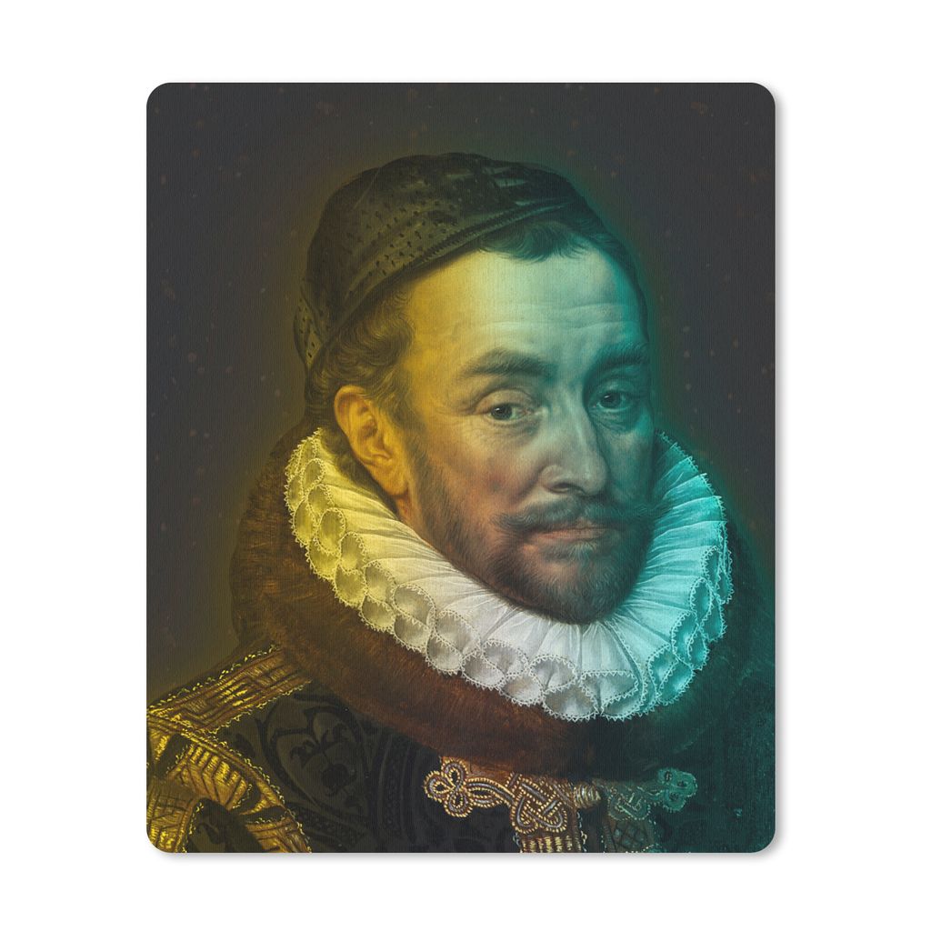 MuchoWow Mauspad Mousepad Wilhelm von Oranien - Adriaen Thomasz - Mütze 30x40 cm - Mousepads - Maus Mat - Pad - Mausunterlage - Mausmatten