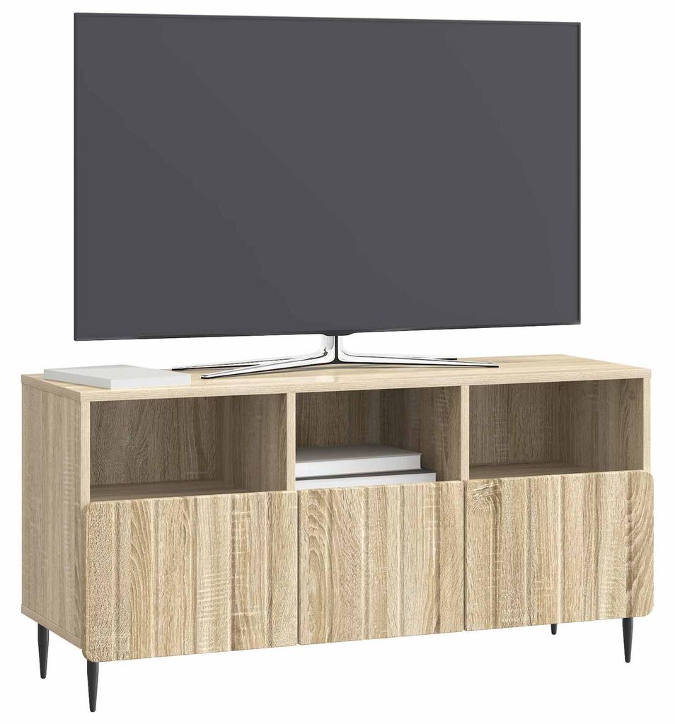 vidaXL TV-Schränk Sonoma-Eiche 102 x 34,5 x 50 cm Holzwerkstoff