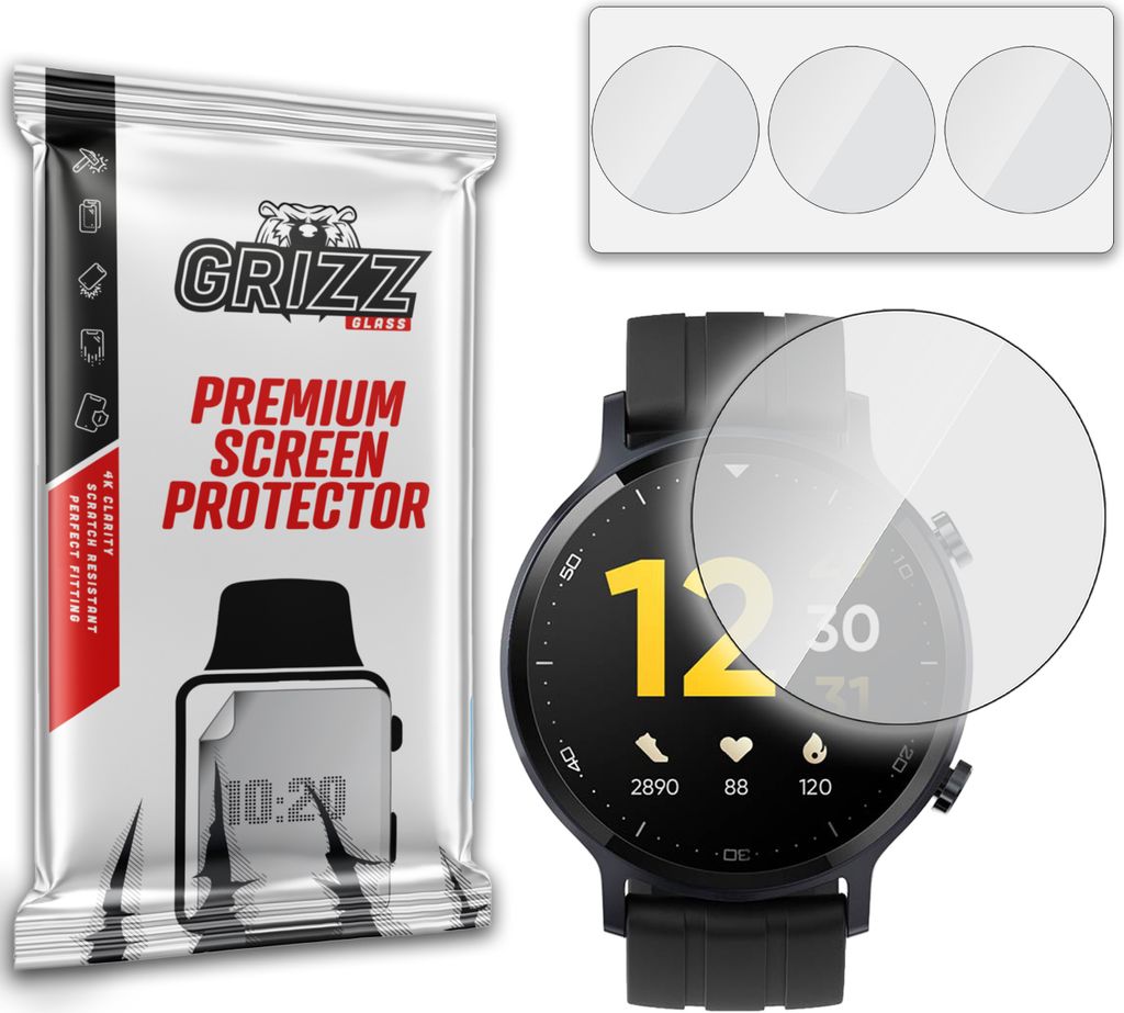 Hybriertes Glas GrizzGlass HybridGlass für die Realme Watch S