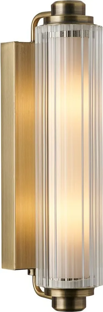 Applique Nordlux Nimal Ottone IP44 - Design Art Deco per Bagno e Specchio