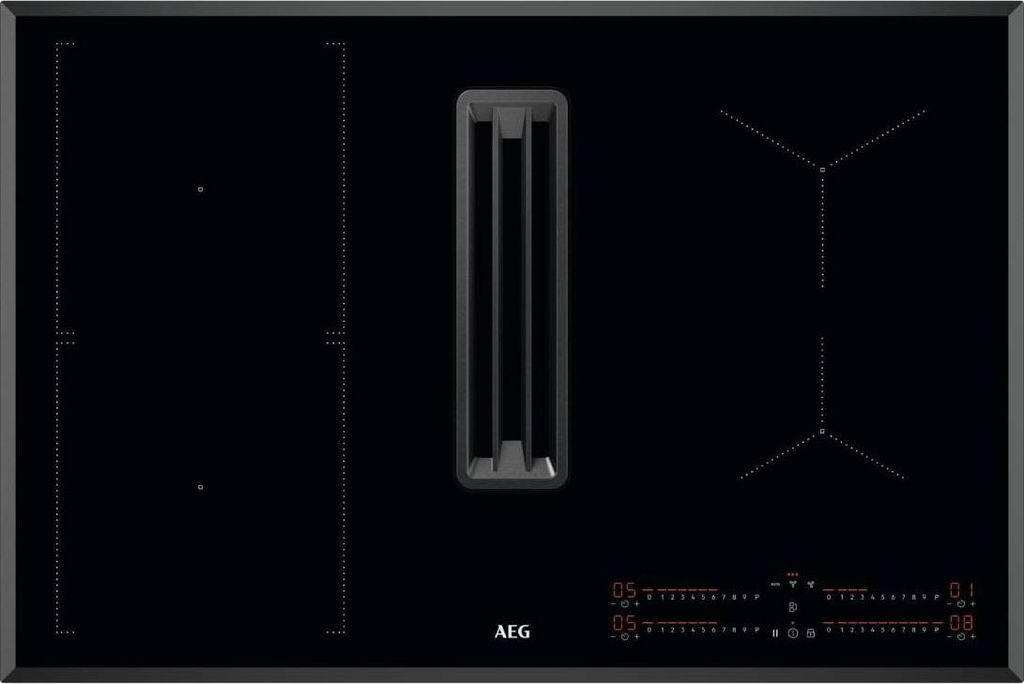 AEG CCE84543FB, Schwarz, Integriert, 80 cm, Zonen-Induktionskochfeld, Glas, 4 Zone(n)