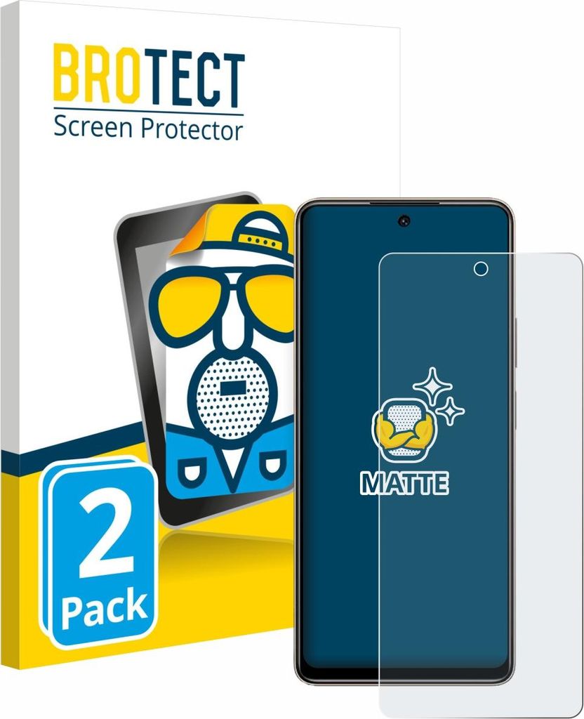 2x BROTECT Schutzfolie für Tecno Pova 7 Displayschutz Displayschutzfolie Folie Matt Entspiegelungsfolie