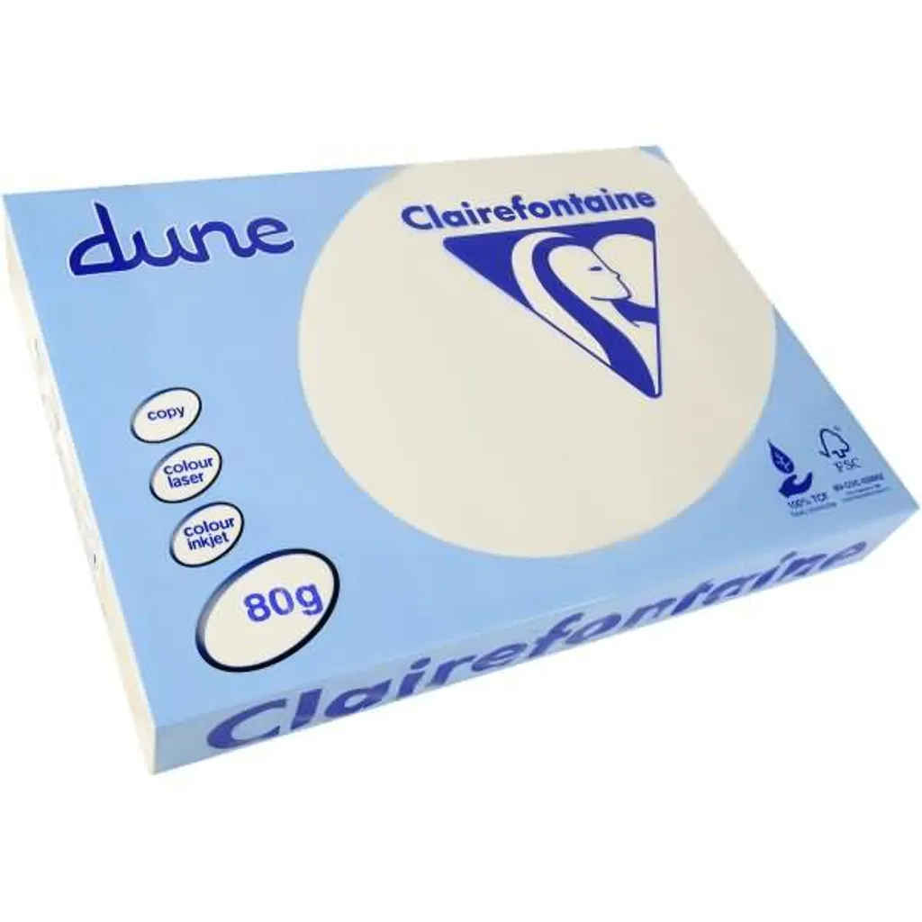 Clairefontaine Dune 3271C Papier A3 80g Naturel 500 feuilles - Qualité Pro