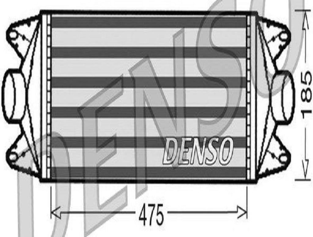 DENSO DIT12001 Ladeluftkühler LLK für IVECO DAILY IV Kasten/Kombi Turbo Intercooler