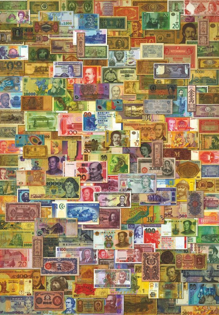 D-Toys - Puzzle Money Collage - 1000 dielov