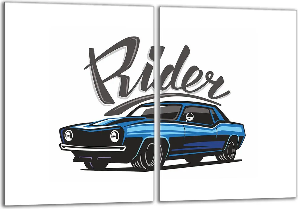 Copri Piano Cottura Vetro Blu Auto 2x40x52 | Eleganza in Cucina