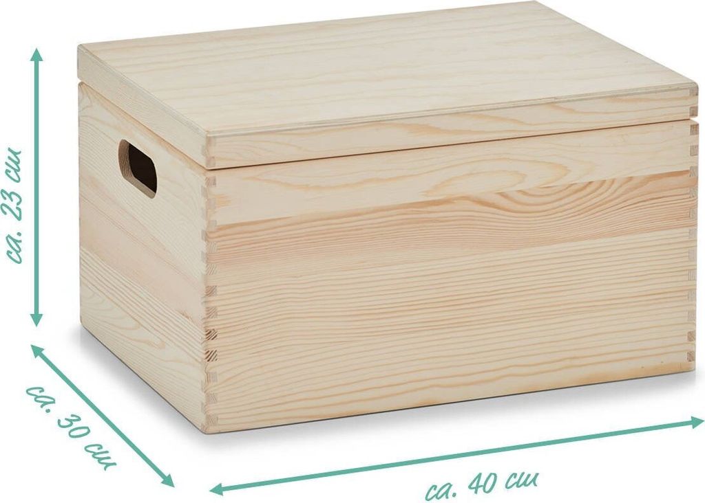 Univerzálny box Zeller s vekom, borovica 40x30x24 Obrázok produktu 6