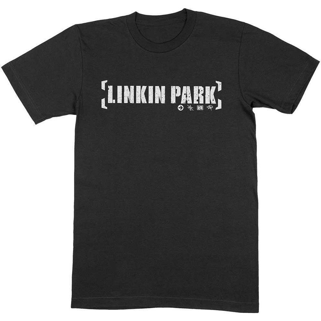 Linkin Park Bracket Logo Black S T-Shirt