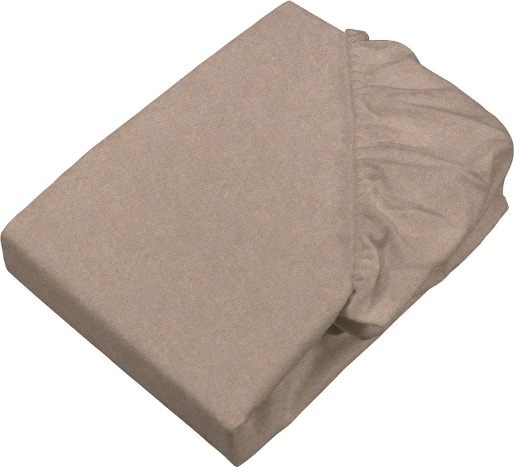 Sleepling Lenzuolo 180x200 in Cotone Castoro Fine Beige Melange