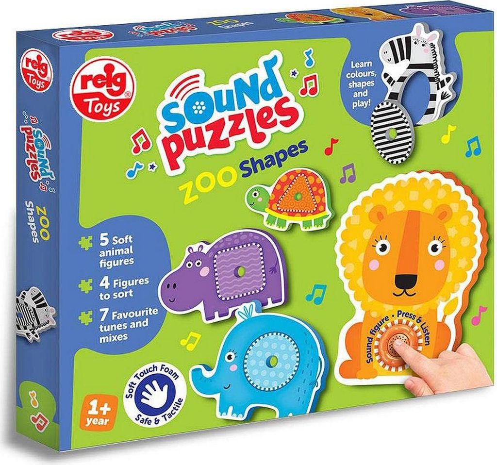 Kinderpuzzle Reig Zoo Shapes tiere Musikalisch Bauernhof