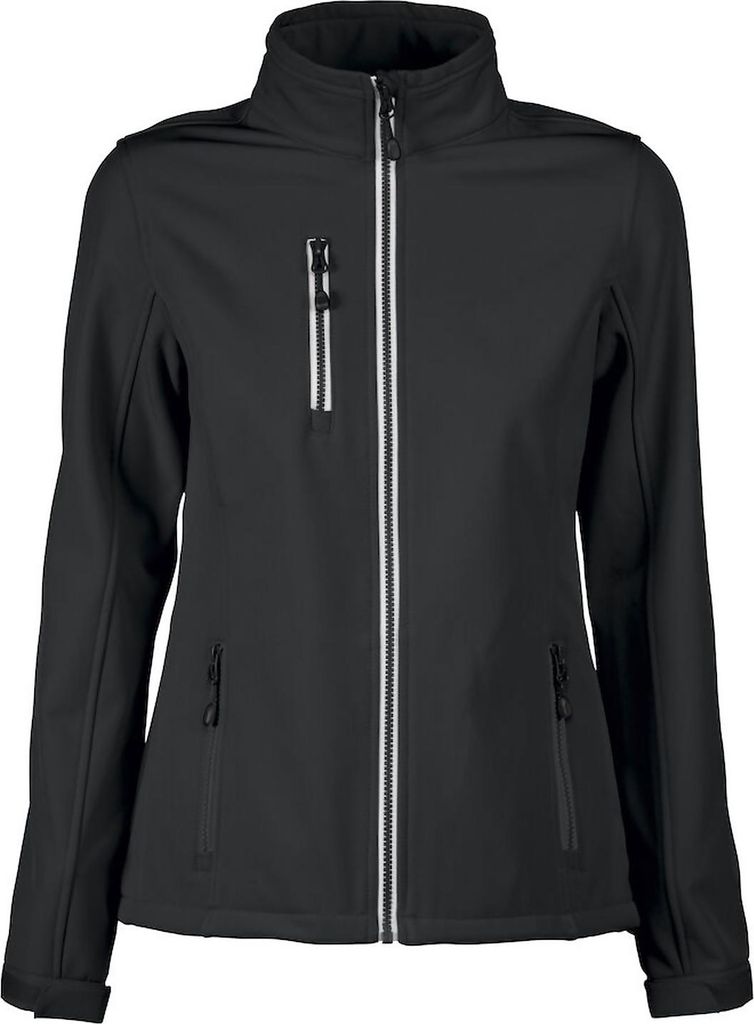Winddichte und wasserabweisende Damen Softshelljacke Vert Lady mit Fleecefutter 280g/m²