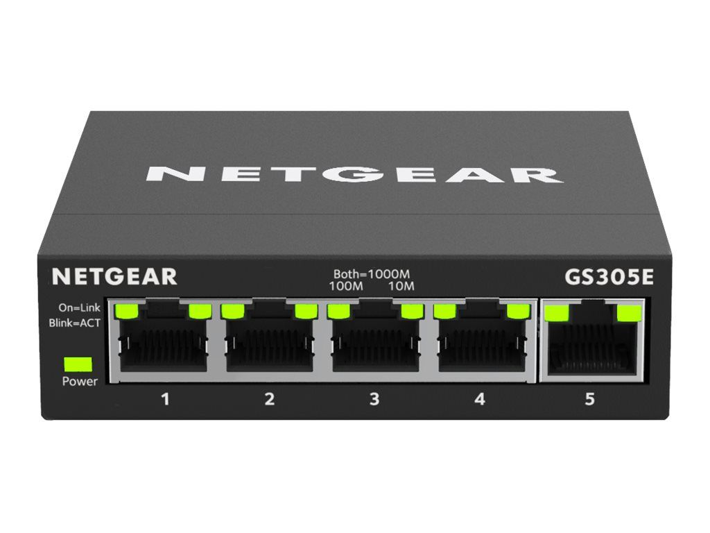 NETGEAR Switch 5x GE GS305E-100PES Smart managed Plus