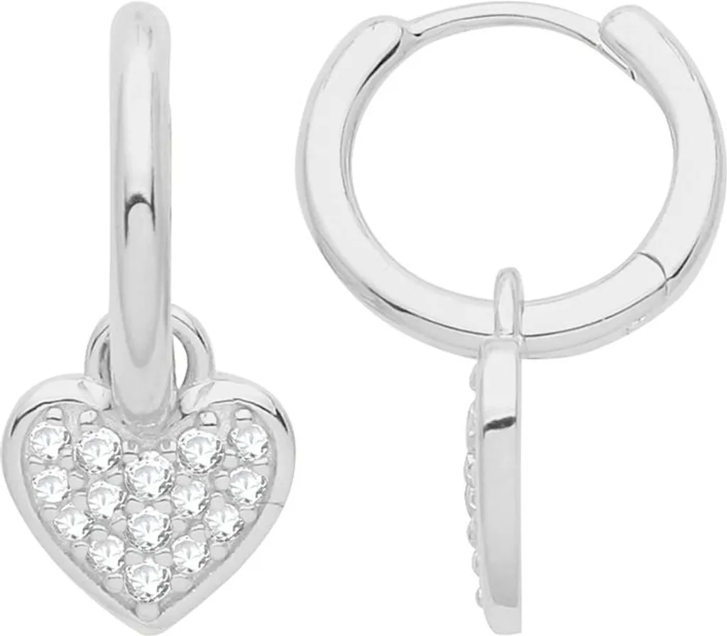 Boucles d'Oreilles Coeur Argent 925 Rhodié : Anti-Oxydation et Peau Sensible