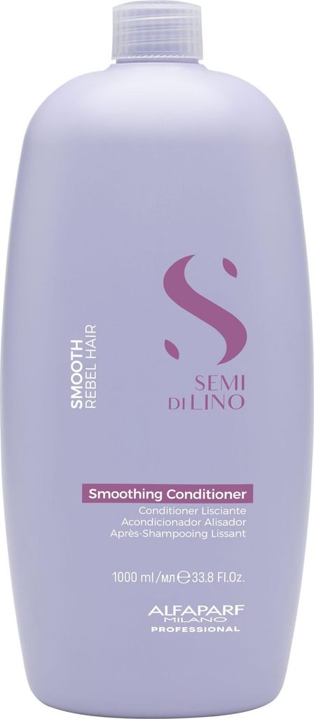 Alfaparf Milano Semi Di Lino Smooth Smoothing Conditioner Bändigender Conditioner für raues und widerspenstiges Haar 1000 ml