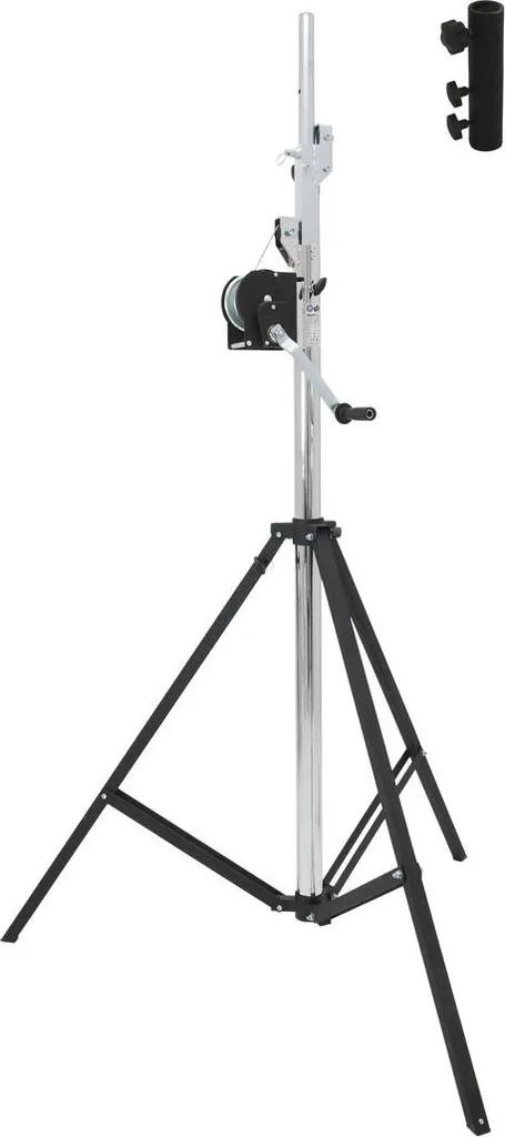 Eurolite STT-400/85 Set Pied télescopique acier 4m avec treuil de levage