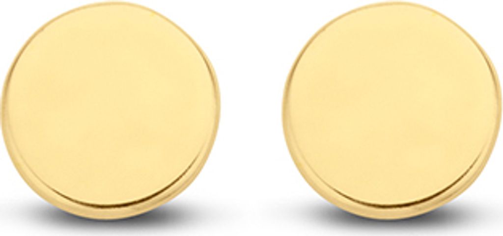 New Bling Goud 9NBG-0098 Oorknop Rondje - Glad - 3mm - Goud