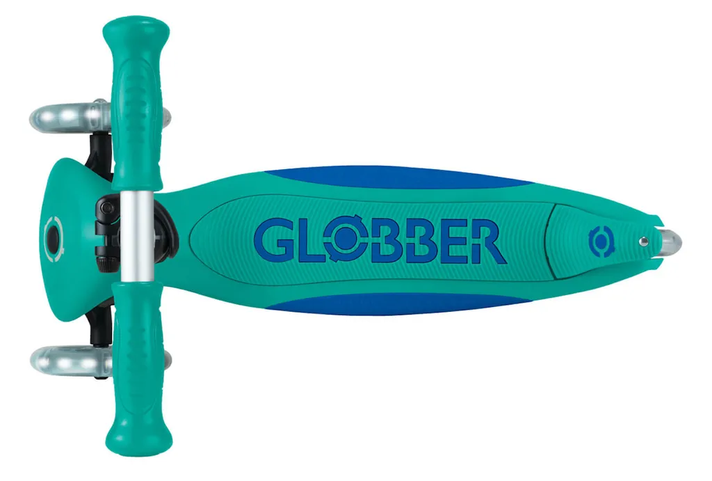 Globber Primo Foldable Plus Light - Scooter à 3 roues pliable bleu foncé