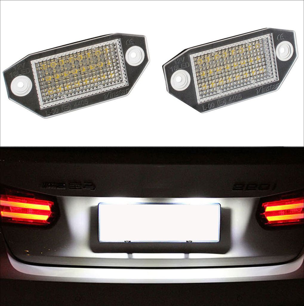 2x 18 LED PREMIUM Kennzeichenbeleuchtung für Ford Mondeo MK3 III ab 2000-2007