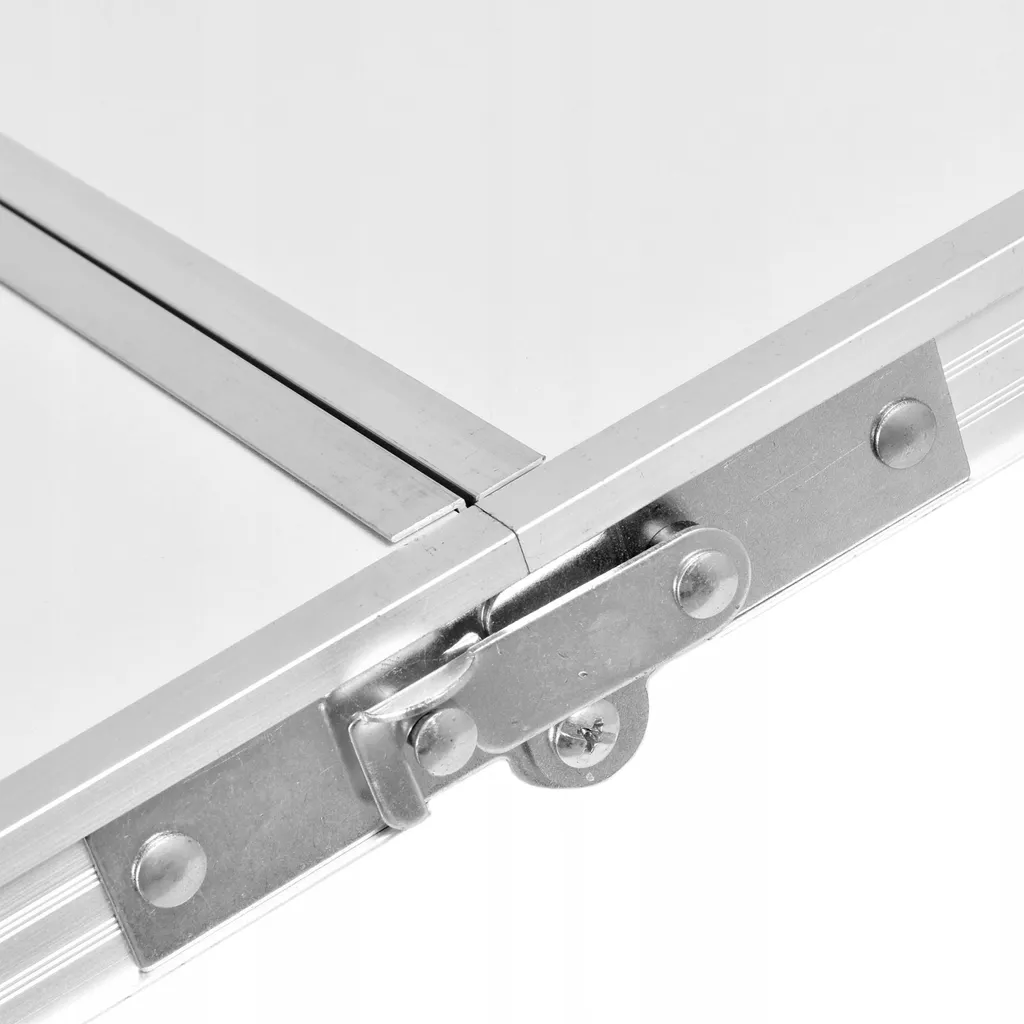 Table pliante camping TRIP 120 cm Blanc Structure Aluminium Résistante - 10