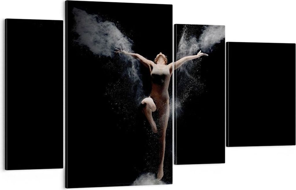 Bild auf Leinwand - Leinwandbild - 4 Teile - Fotografie Tanz Flügel - 120x70cm - Wand Bild - Wanddeko - Wandbilder - Leinwanddruck - Bilder - Wand...