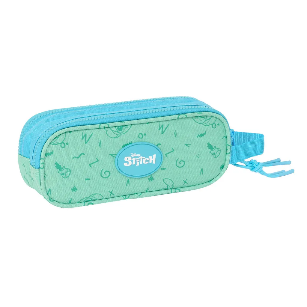 Trousse de rangement Stitch double compartiment pour école et bureau
